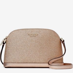 Kate Spade Tinsel Small Dome Crossbody - Rose Gold - NWT